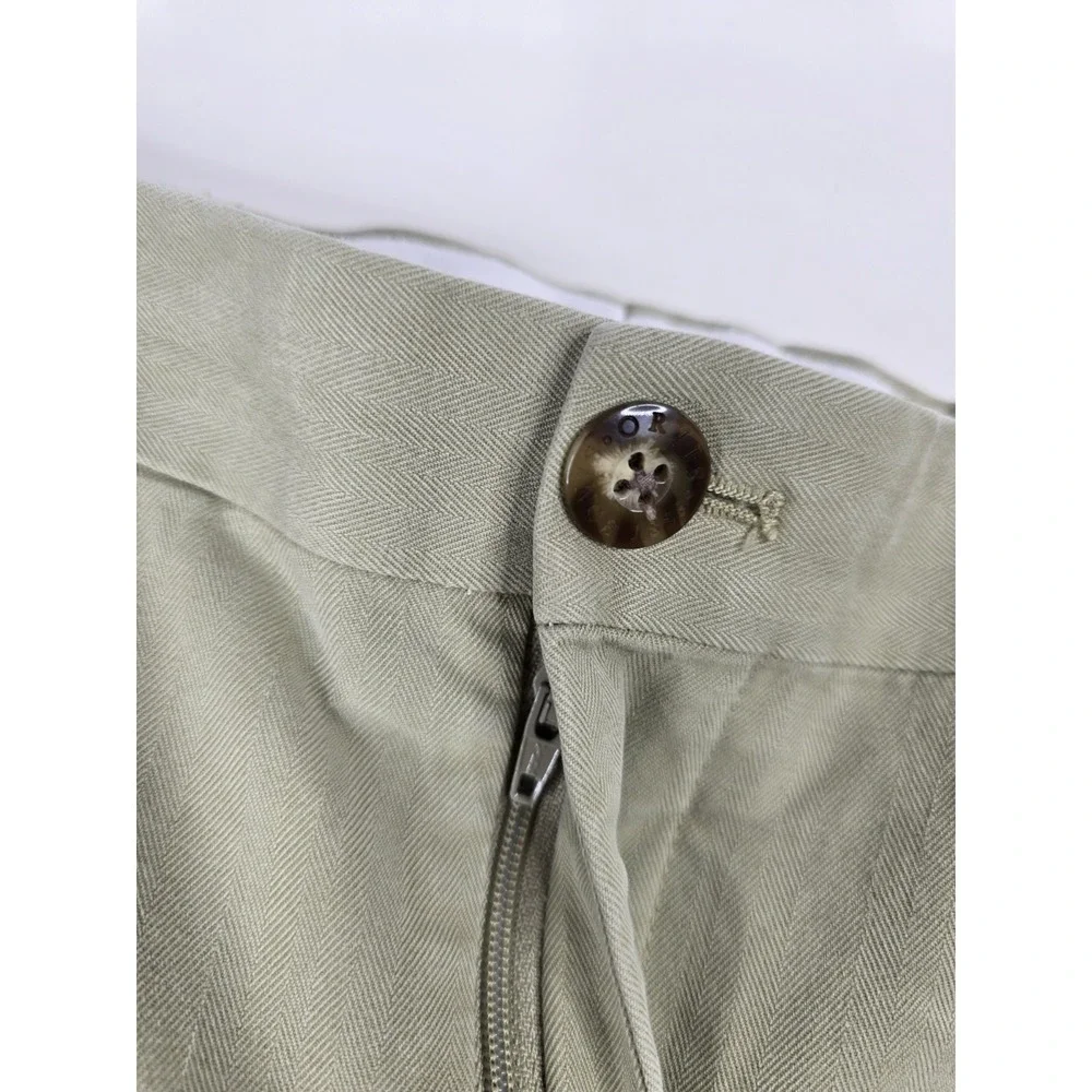Orvis Shorts Men 42W Beige Signature Collection Flat‎ Front Chino Golf Fishing